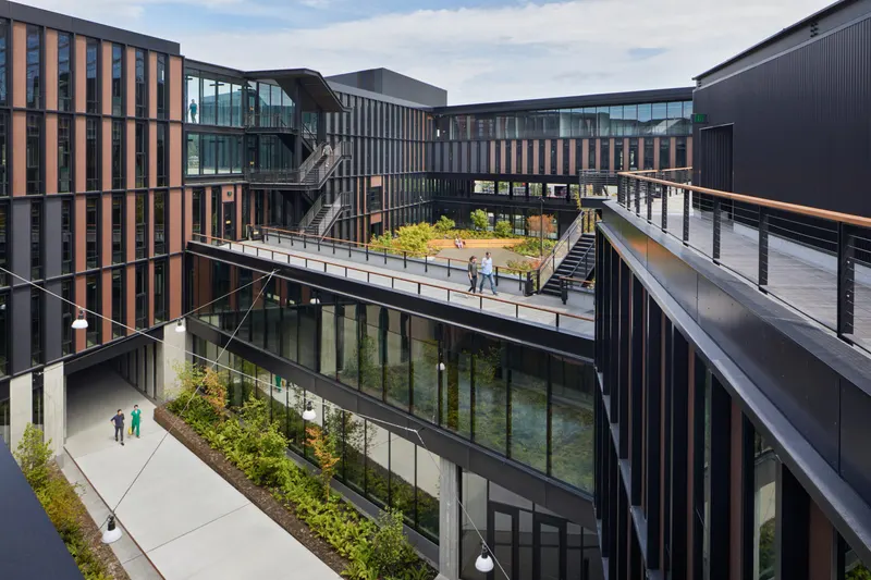 REI Corporate Headquarters courtyard and glazing